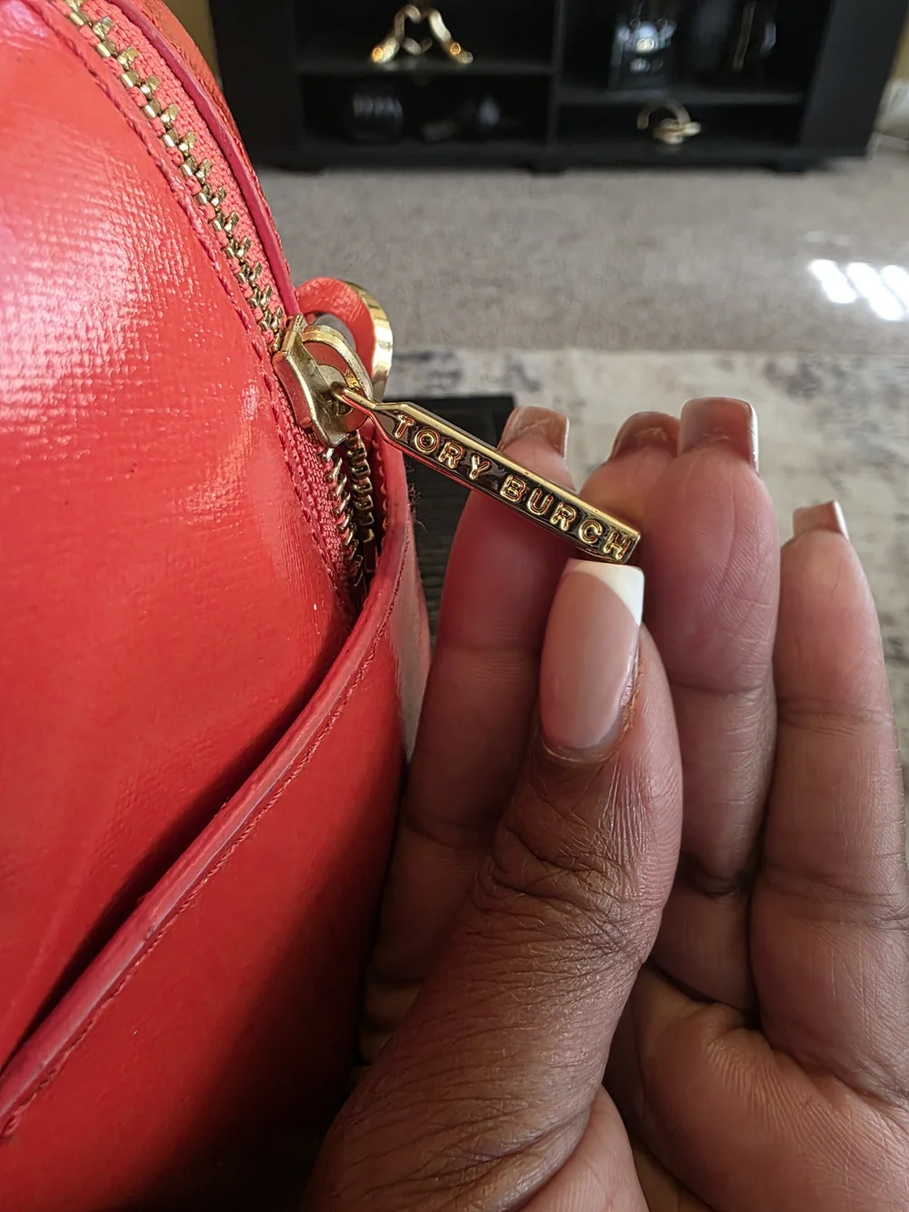 Tory Burch Poppy Red Leather Satchel